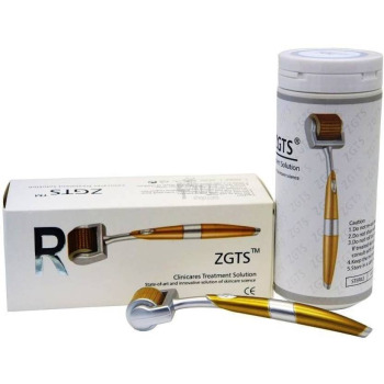 Derma Roller ZGTS Luxury Titanium Micro Needle,2ml gold